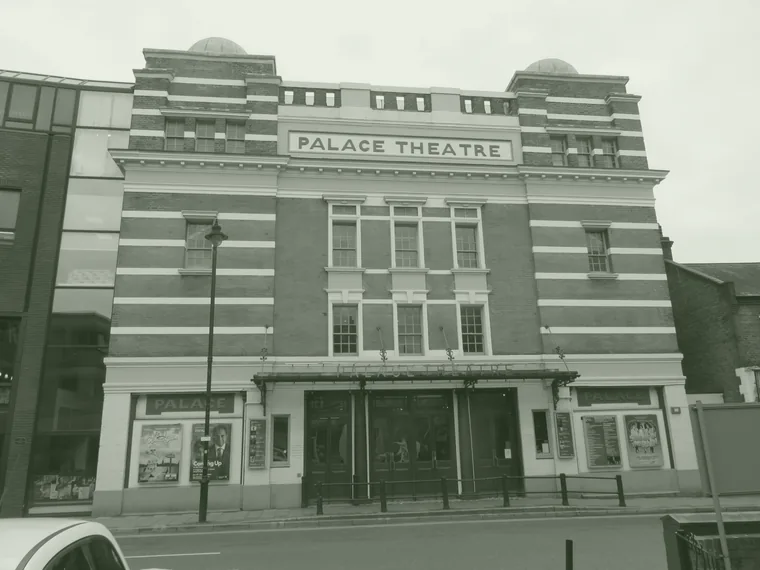 The Edwardian frontage of Watford Palace Theatre on Clarendon Road