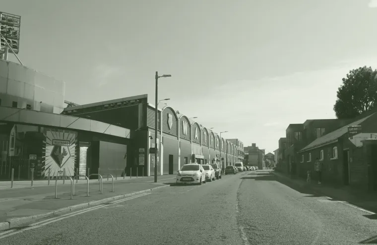 Watford Football Club&rsquo;s stadium on Vicarage Road
